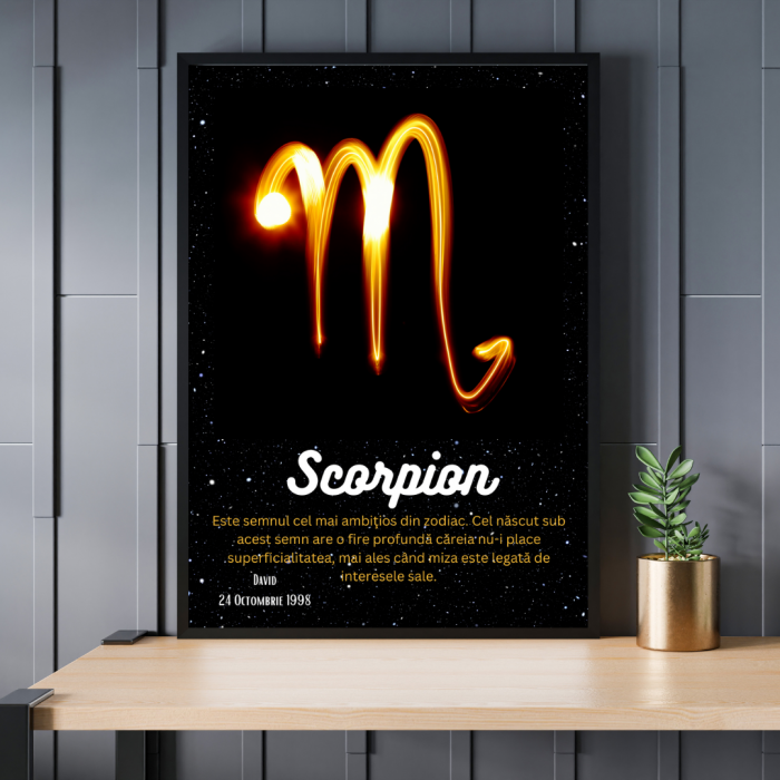 Rama foto personalizata Scorpion
